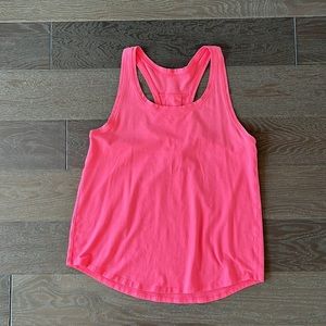 Lululemon Love Tank Pleated Sz 6 Poppy Coral Pink